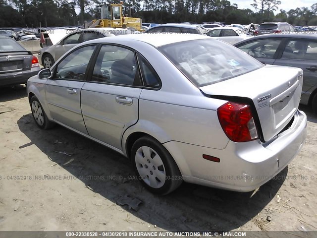 KL5JD56Z48K955885 - 2008 SUZUKI FORENZA CONVENIENCE/POPULAR SILVER photo 3