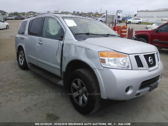 5N1BA0ND4CN620368 - 2012 NISSAN ARMADA SV/SL/PLATINUM SILVER photo 1