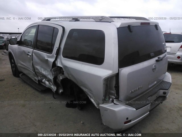 5N1BA0ND4CN620368 - 2012 NISSAN ARMADA SV/SL/PLATINUM SILVER photo 6