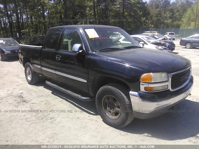 1GTEK19T5YE242624 - 2000 GMC NEW SIERRA K1500 BLACK photo 1