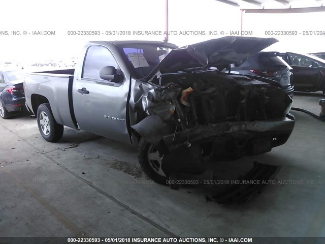 1GCEC14X27Z629288 - 2007 CHEVROLET SILVERADO C1500 CLASSIC GRAY photo 1