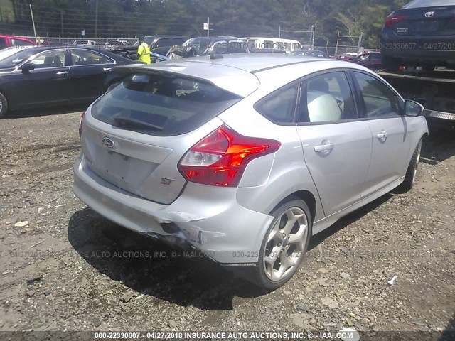 1FADP3L99DL248539 - 2013 FORD FOCUS ST SILVER photo 4