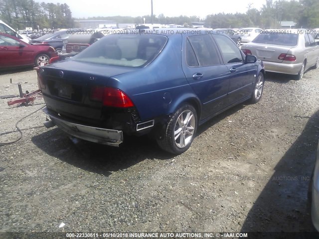 YS3ED49G173505046 - 2007 SAAB 9-5 2.3T BLUE photo 4