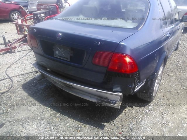 YS3ED49G173505046 - 2007 SAAB 9-5 2.3T BLUE photo 6