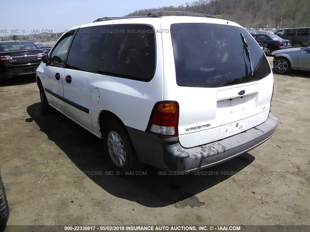 2FMZA514XYBC41878 - 2000 FORD WINDSTAR LX WHITE photo 3