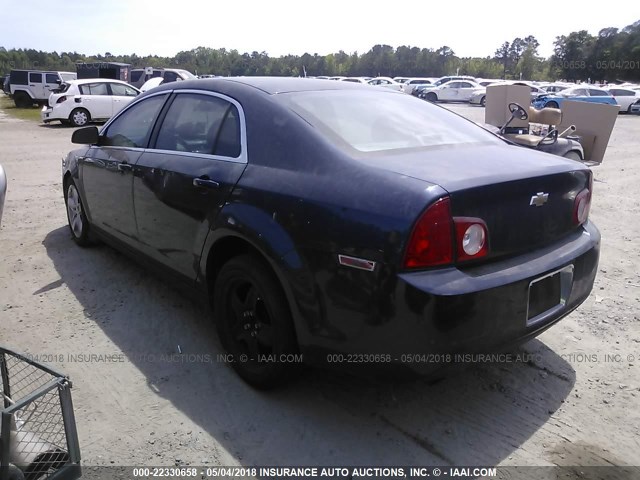 1G1ZA5EK0A4126924 - 2010 CHEVROLET MALIBU LS 蓝色 照片 3
