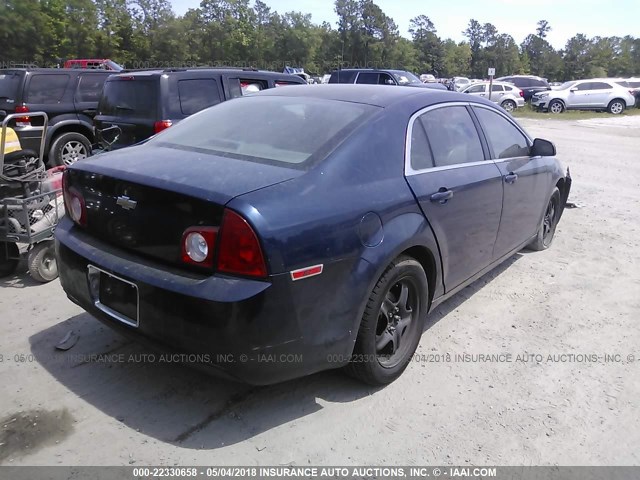 1G1ZA5EK0A4126924 - 2010 CHEVROLET MALIBU LS 蓝色 照片 4