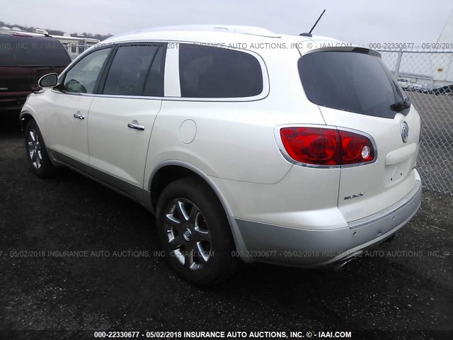 5GAEV23798J302700 - 2008 BUICK ENCLAVE CXL WHITE photo 3