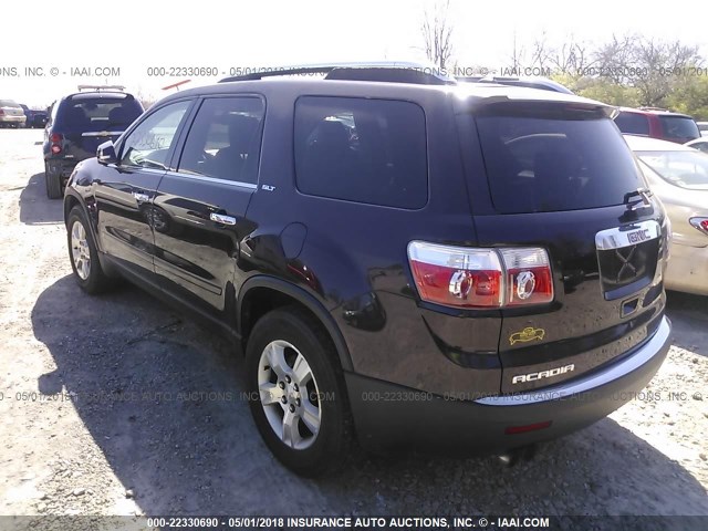 1GKER23D89J179664 - 2009 GMC ACADIA SLT-1 PURPLE photo 3