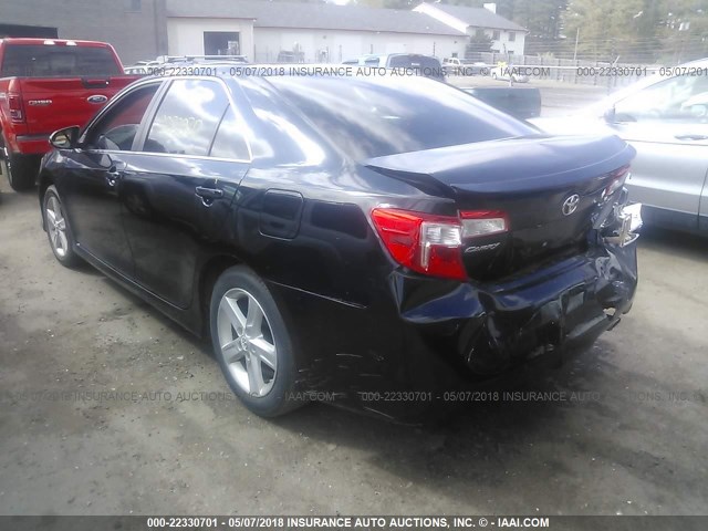 4T1BF1FK3CU062944 - 2012 TOYOTA CAMRY SE/LE/XLE 黑色 照片 3