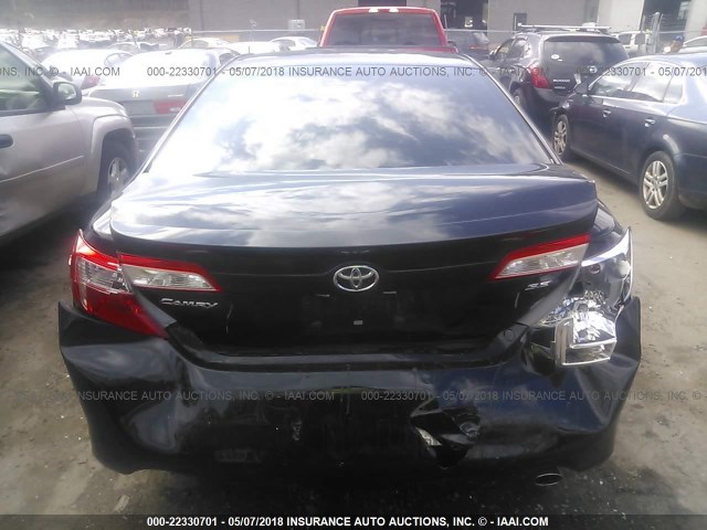 4T1BF1FK3CU062944 - 2012 TOYOTA CAMRY SE/LE/XLE 黑色 照片 6