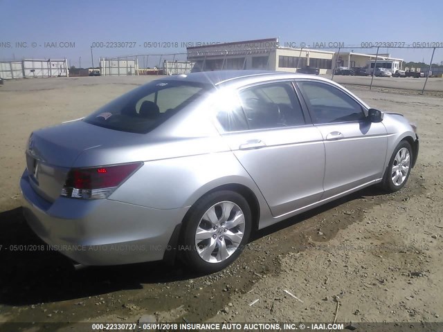 1HGCP26818A070860 - 2008 HONDA ACCORD EXL SILVER photo 4