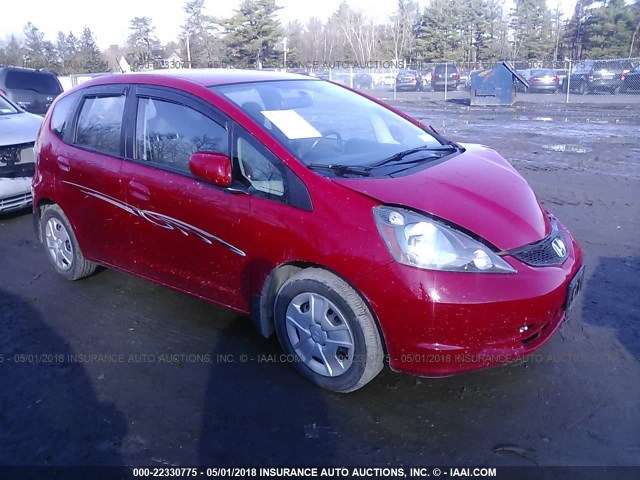 JHMGE8H32DC058076 - 2013 HONDA FIT RED photo 1