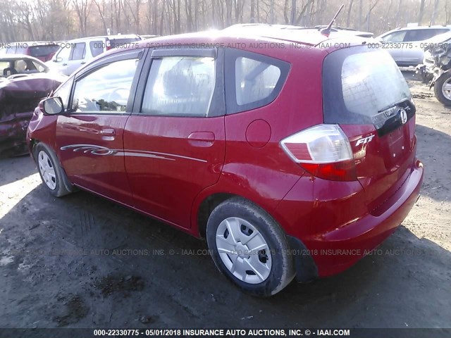 JHMGE8H32DC058076 - 2013 HONDA FIT RED photo 3