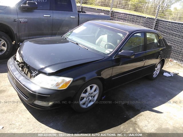 4T1BF28B31U180749 - 2001 TOYOTA AVALON XL/XLS BLACK photo 2