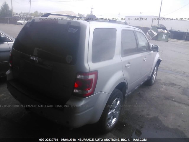 1FMCU94G69KA93312 - 2009 FORD ESCAPE LIMITED SILVER photo 4