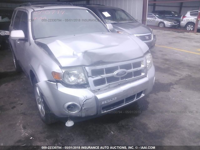 1FMCU94G69KA93312 - 2009 FORD ESCAPE LIMITED SILVER photo 6