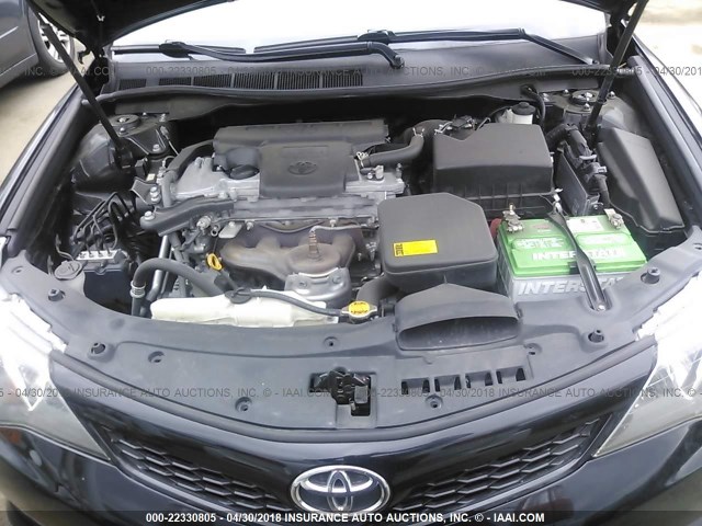 4T1BF1FK8CU073390 - 2012 TOYOTA CAMRY SE/LE/XLE BLACK photo 10