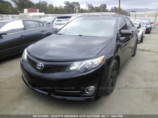 4T1BF1FK8CU073390 - 2012 TOYOTA CAMRY SE/LE/XLE BLACK photo 2