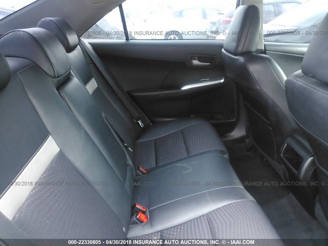 4T1BF1FK8CU073390 - 2012 TOYOTA CAMRY SE/LE/XLE BLACK photo 8