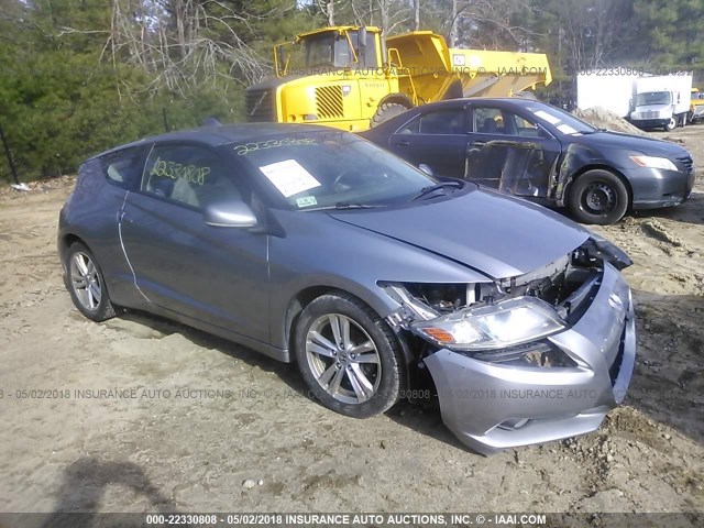 JHMZF1C65BS007060 - 2011 HONDA CR-Z EX SILVER photo 1