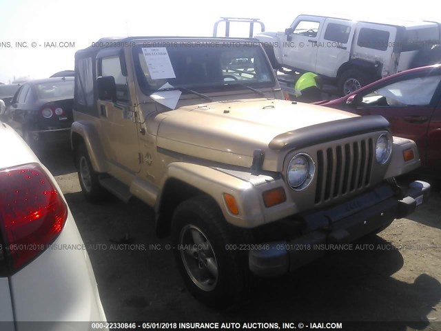 1J4FY49S9XP418289 - 1999 JEEP WRANGLER / TJ SAHARA GOLD photo 1