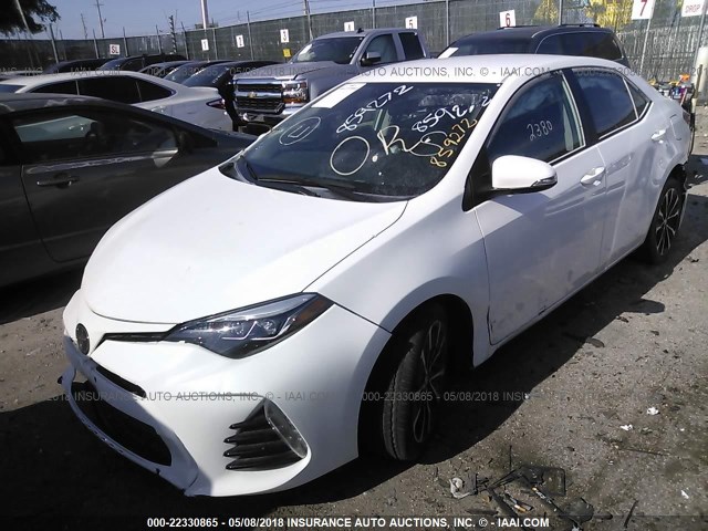 2T1BURHE4HC859272 - 2017 TOYOTA COROLLA L/LE/XLE/SE/XSE WHITE photo 2