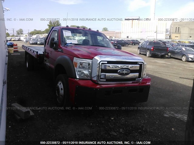 1FDUF5HT0EEA62709 - 2014 FORD F550 SUPER DUTY RED photo 1