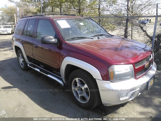 1GNDT13S882155981 - 2008 CHEVROLET TRAILBLAZER LS/LT MAROON photo 1