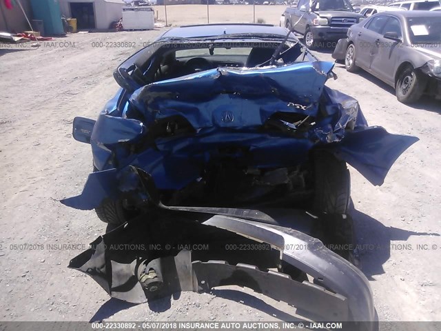 JH4DC53026S018531 - 2006 ACURA RSX TYPE-S BLUE photo 6