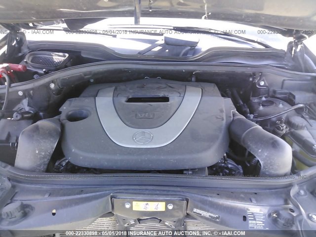 4JGBB8GB9BA725937 - 2011 MERCEDES-BENZ ML 350 4MATIC BLACK photo 10