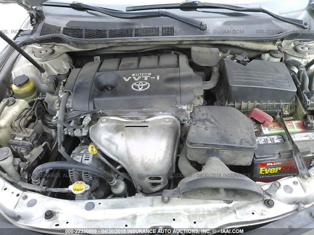 4T1BF3EK2AU003779 - 2010 TOYOTA CAMRY SE/LE/XLE SILVER photo 10