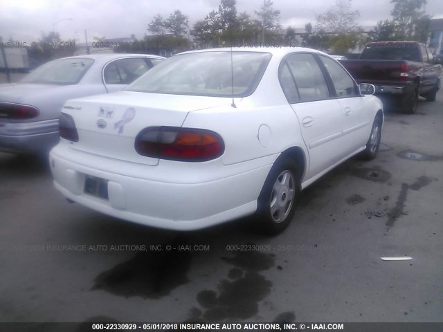 1G1NE52J616252305 - 2001 CHEVROLET MALIBU LS 白色 照片 4