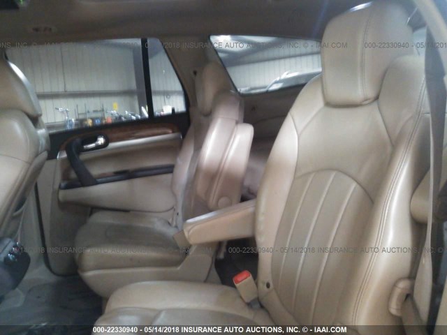 5GAER23758J290906 - 2008 BUICK ENCLAVE CXL WHITE photo 8