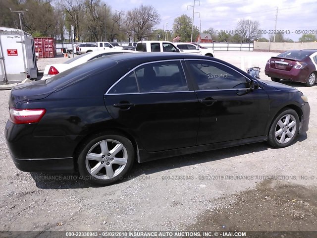 4T1BK46K07U543088 - 2007 TOYOTA CAMRY NEW GENERAT LE/XLE/SE BLACK photo 6