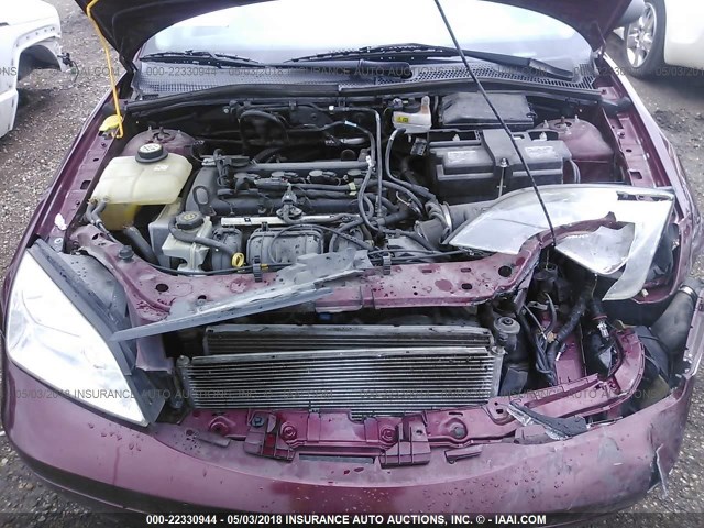 1FAFP34N77W305196 - 2007 FORD FOCUS ZX4/S/SE/SES 栗色 照片 10