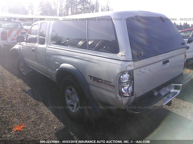 5TESN92N82Z898177 - 2002 TOYOTA TACOMA XTRACAB PRERUNNER ვერცხლისფერი ფოტო 3