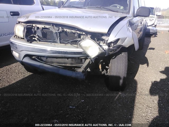 5TESN92N82Z898177 - 2002 TOYOTA TACOMA XTRACAB PRERUNNER ვერცხლისფერი ფოტო 6