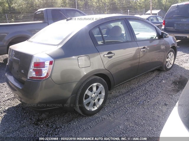 3N1AB61E58L711657 - 2008 NISSAN SENTRA 2.0/2.0S/2.0SL BROWN photo 4