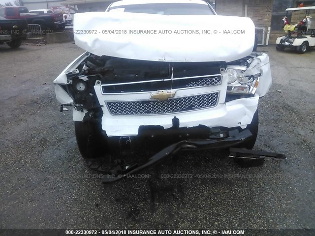 3GNNCFE00AG280676 - 2010 CHEVROLET AVALANCHE LT WHITE photo 6