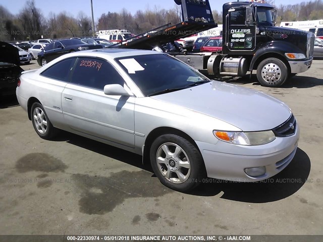 2T1CF22P4YC337726 - 2000 TOYOTA CAMRY SOLARA SE/SLE ვერცხლისფერი ფოტო 1