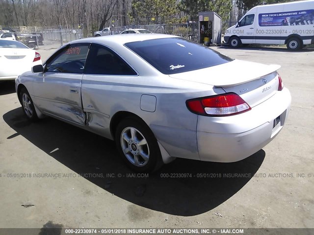 2T1CF22P4YC337726 - 2000 TOYOTA CAMRY SOLARA SE/SLE ვერცხლისფერი ფოტო 3
