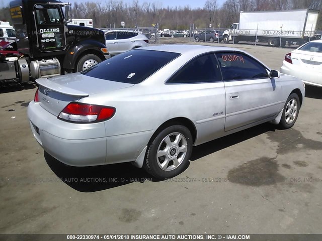 2T1CF22P4YC337726 - 2000 TOYOTA CAMRY SOLARA SE/SLE ვერცხლისფერი ფოტო 4