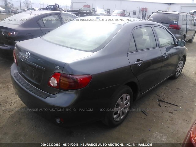 JTDBL40E499058057 - 2009 TOYOTA COROLLA LE/XLE GRAY photo 4