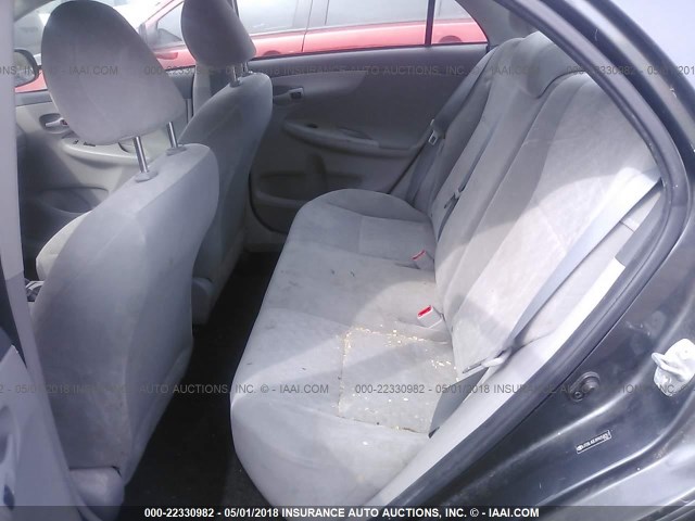 JTDBL40E499058057 - 2009 TOYOTA COROLLA LE/XLE GRAY photo 8