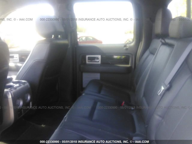 1FTFW1EF2DFC99277 - 2013 FORD F150 SUPERCREW BLACK photo 8