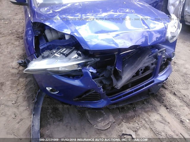 1FAHP3N29CL359981 - 2012 FORD FOCUS TITANIUM BLUE photo 6