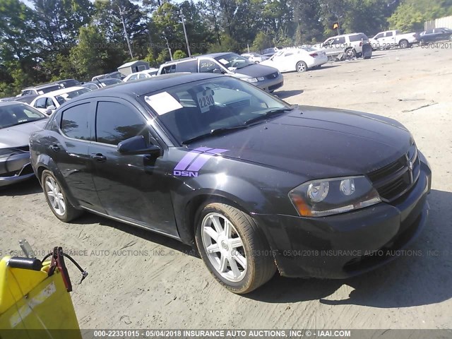 1B3LC46B09N505106 - 2009 DODGE AVENGER SE/SXT BLACK photo 1