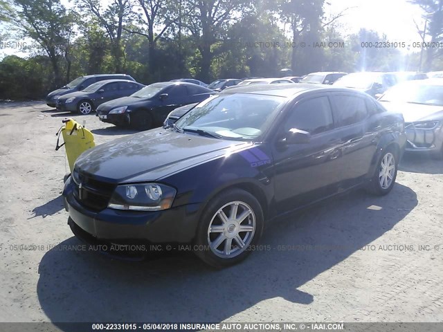 1B3LC46B09N505106 - 2009 DODGE AVENGER SE/SXT BLACK photo 2