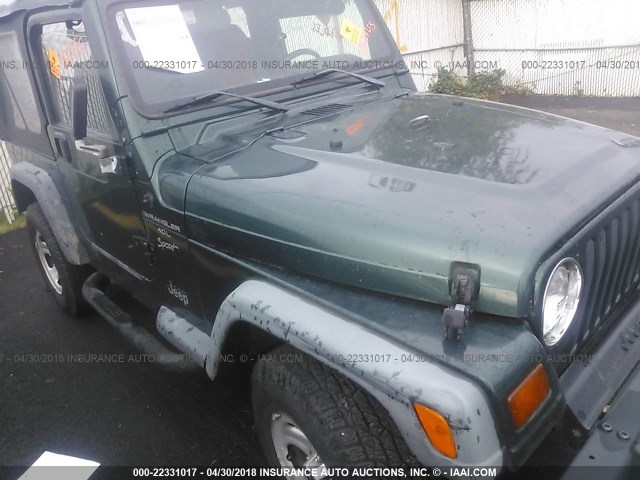 1J4FY19S9XP415102 - 1999 JEEP WRANGLER / TJ SPORT GREEN photo 6